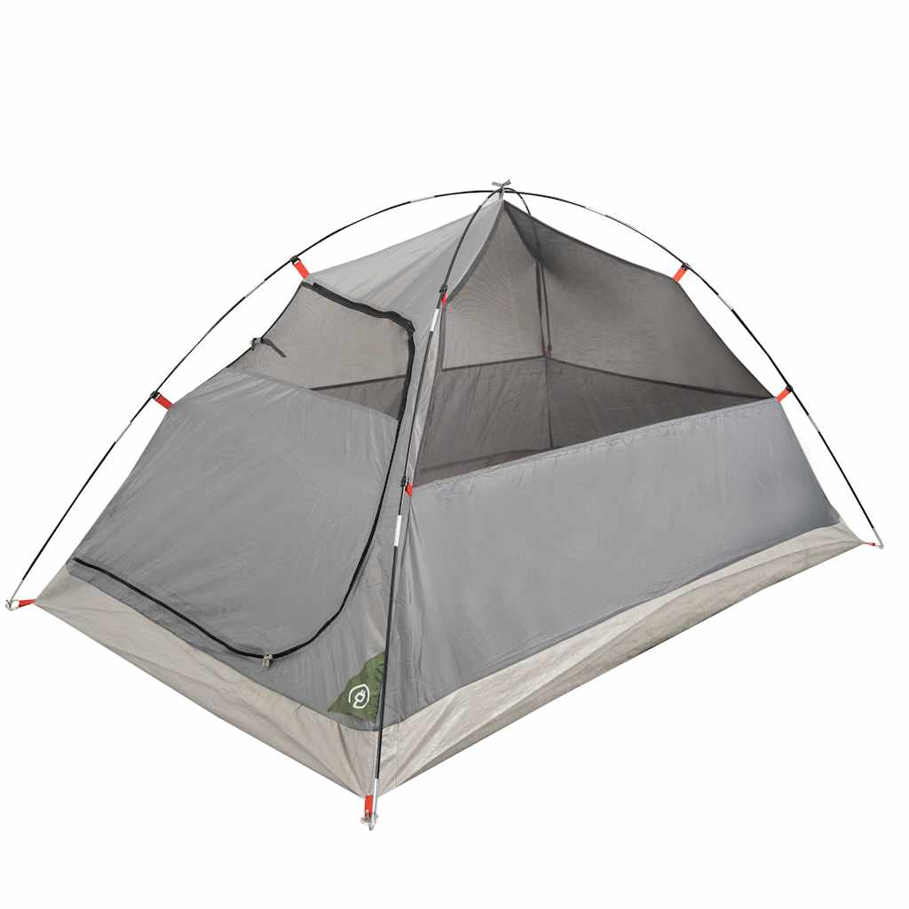 Tenda da Campeggio a Cupola per 2 Persone Verde Impermeabile