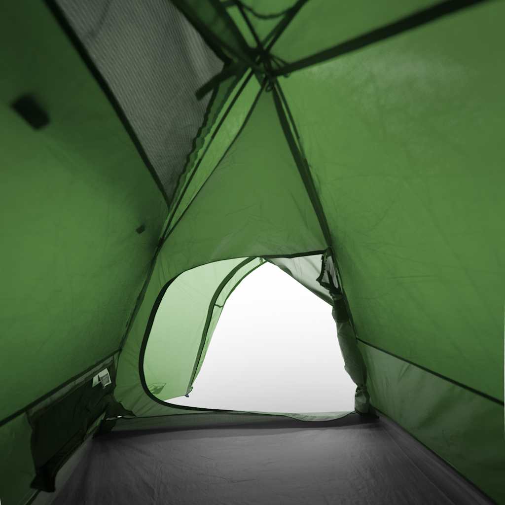 Tenda da Campeggio a Cupola per 2 Persone Verde Impermeabile