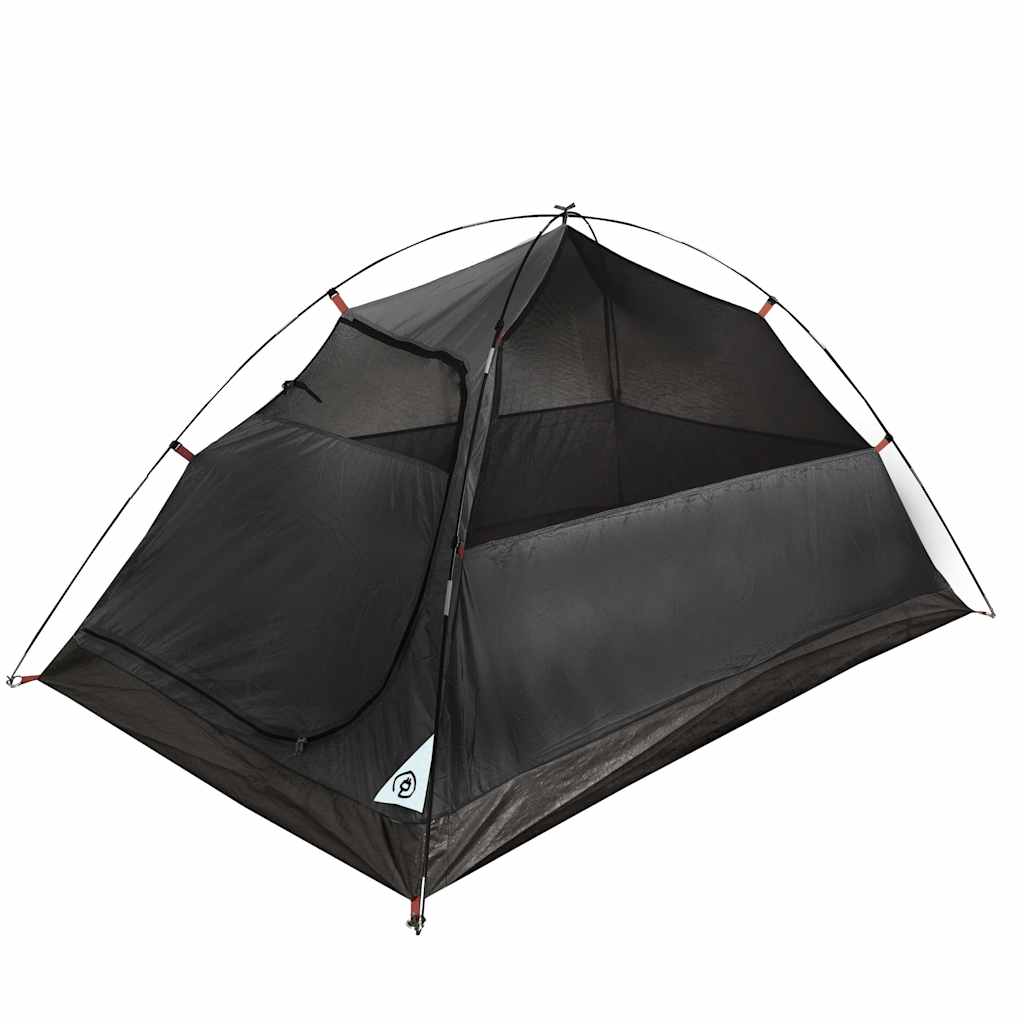 Tenda Campeggio a Cupola 3 Persone Bianca Tessuto Impermeabile