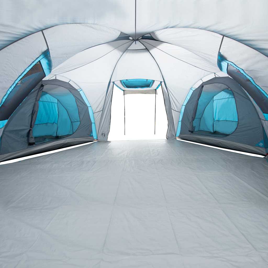 Tenda da Campeggio a Cupola per 12 Persone Blu Impermeabile