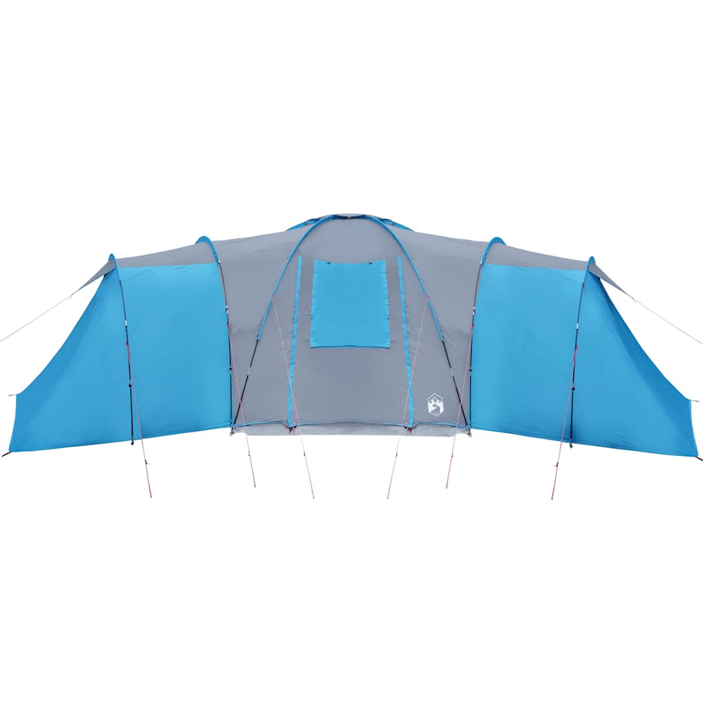 Tenda da Campeggio a Cupola per 12 Persone Blu Impermeabile