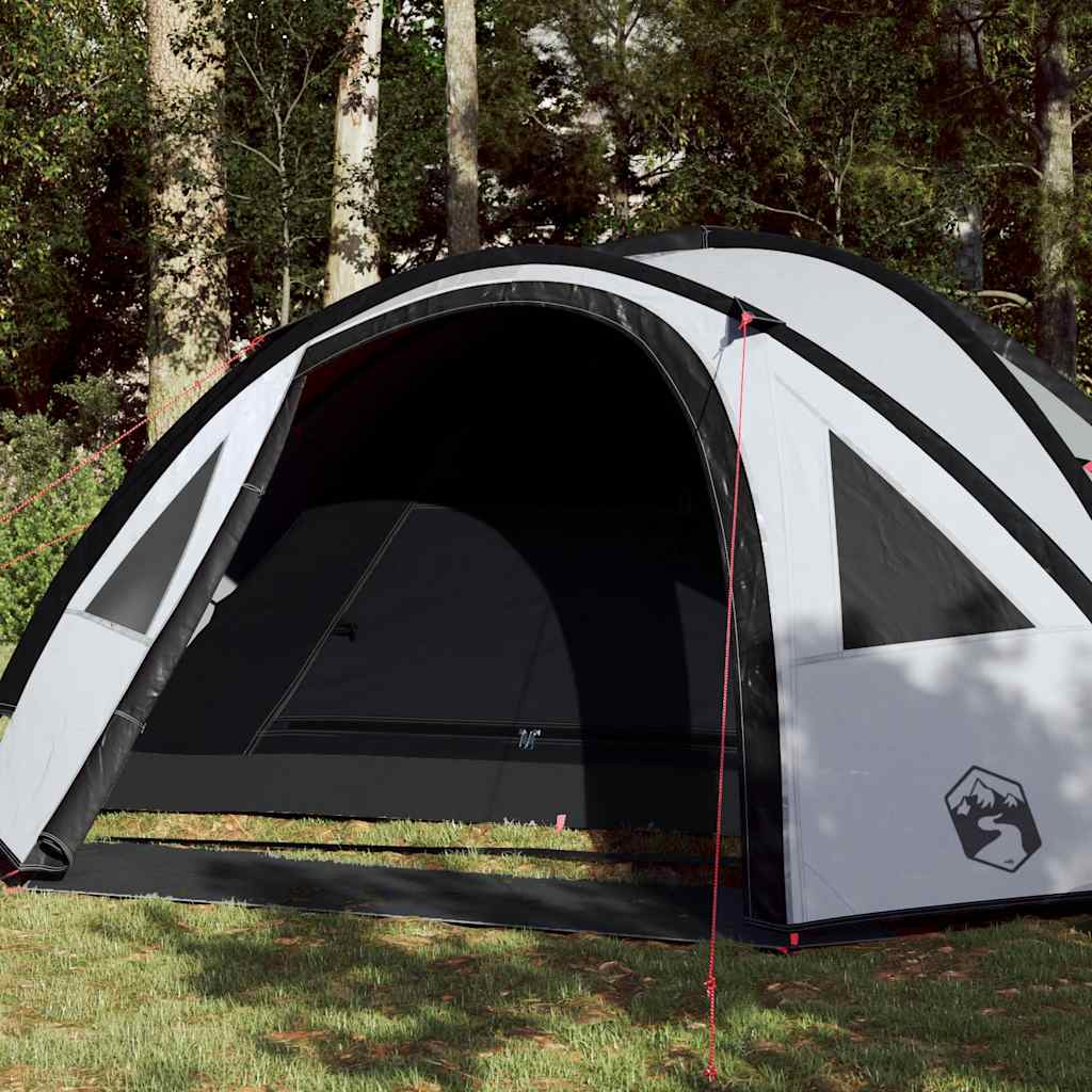 Tenda Campeggio a Cupola 4 Persone Bianca Tessuto Impermeabile