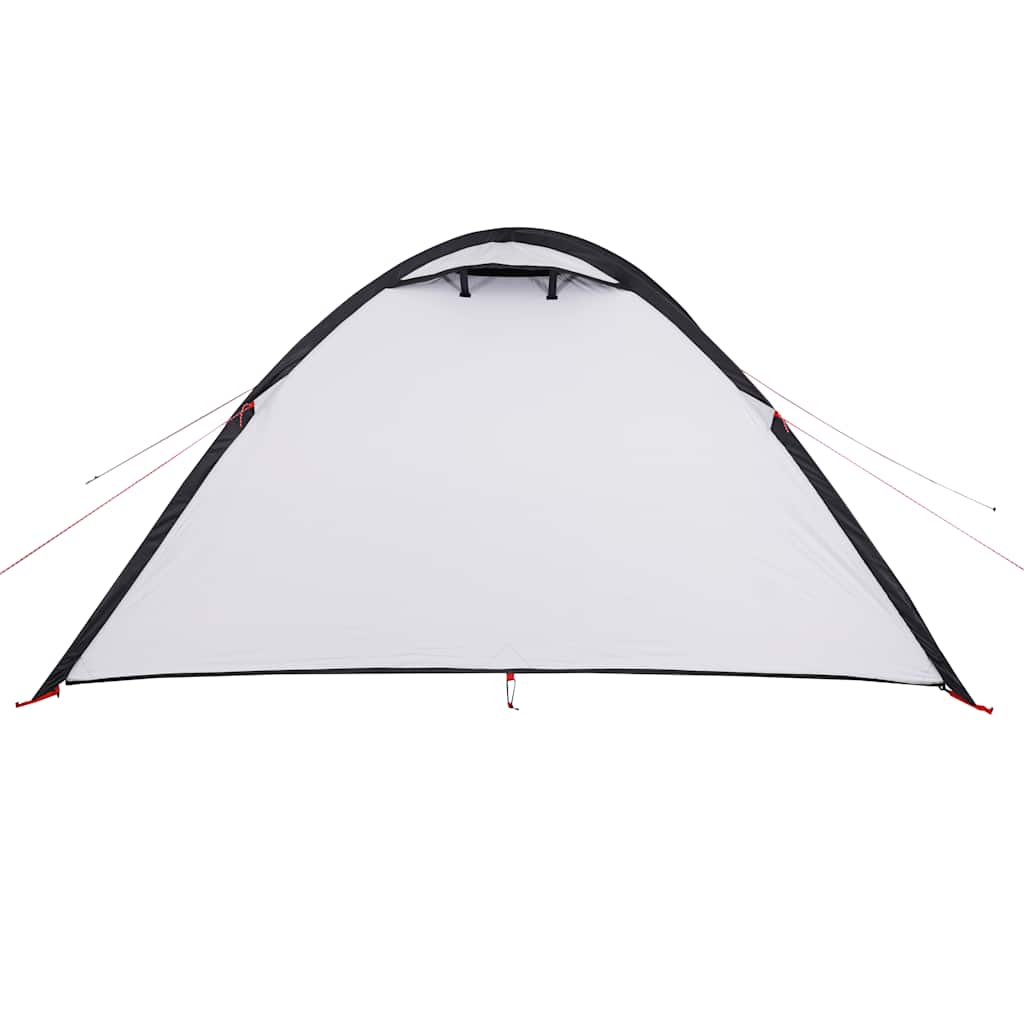 Tenda Campeggio a Cupola 4 Persone Bianca Tessuto Impermeabile