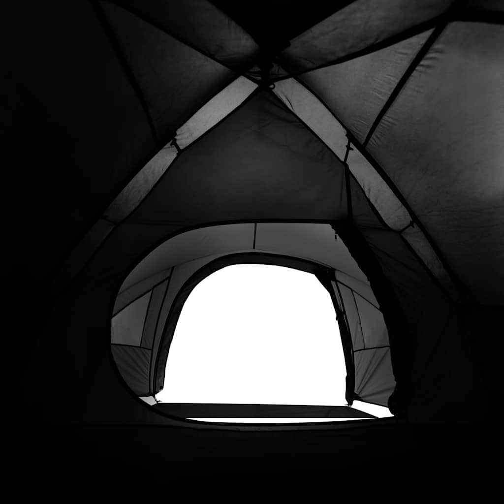 Tenda Campeggio a Cupola 4 Persone Bianca Tessuto Impermeabile