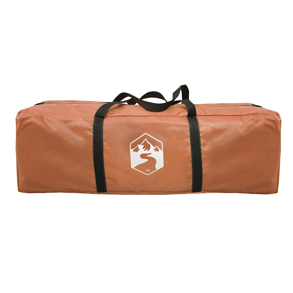 Tenda Familiare a Cupola 6 Persone Arancione Impermeabile