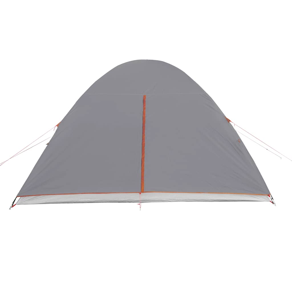 Tenda Familiare a Cupola 6 Persone Arancione Impermeabile