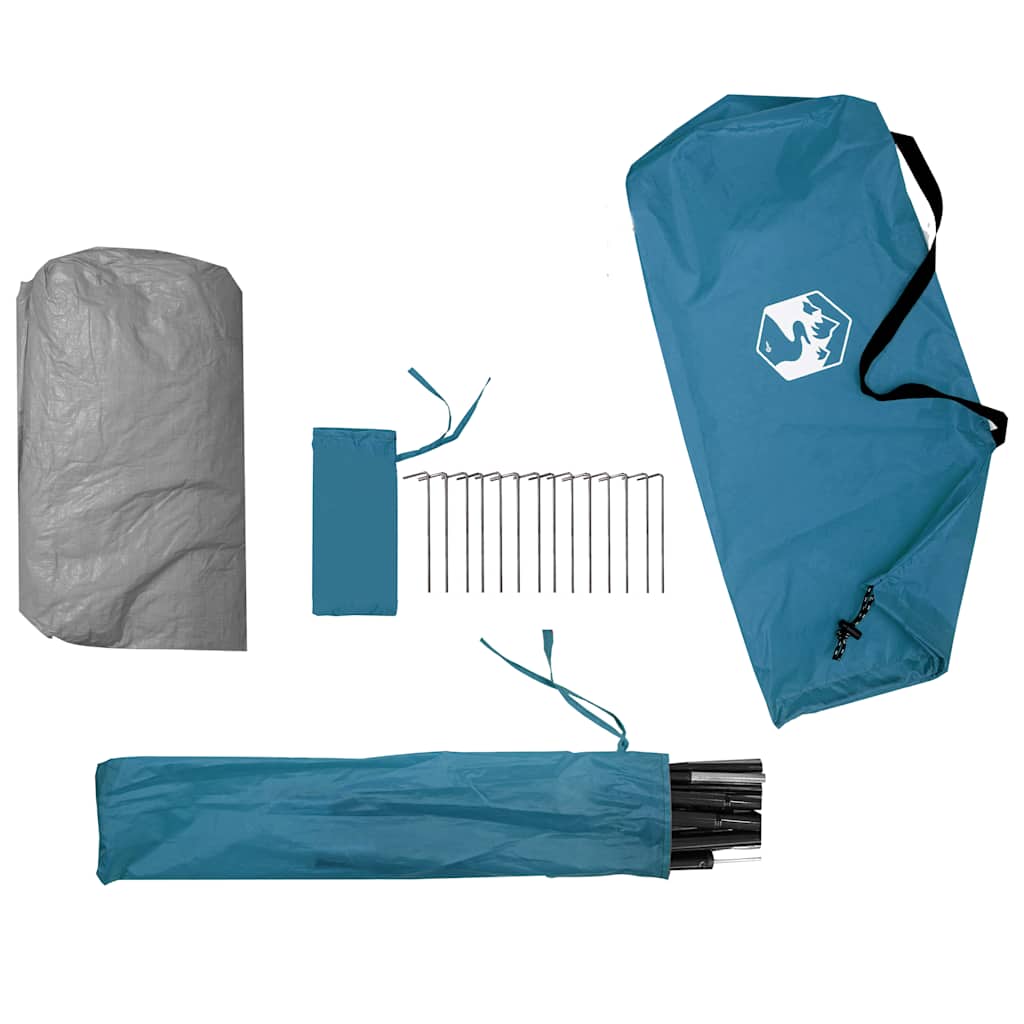 Tenda da Campeggio per 2 Persone Blu Impermeabile