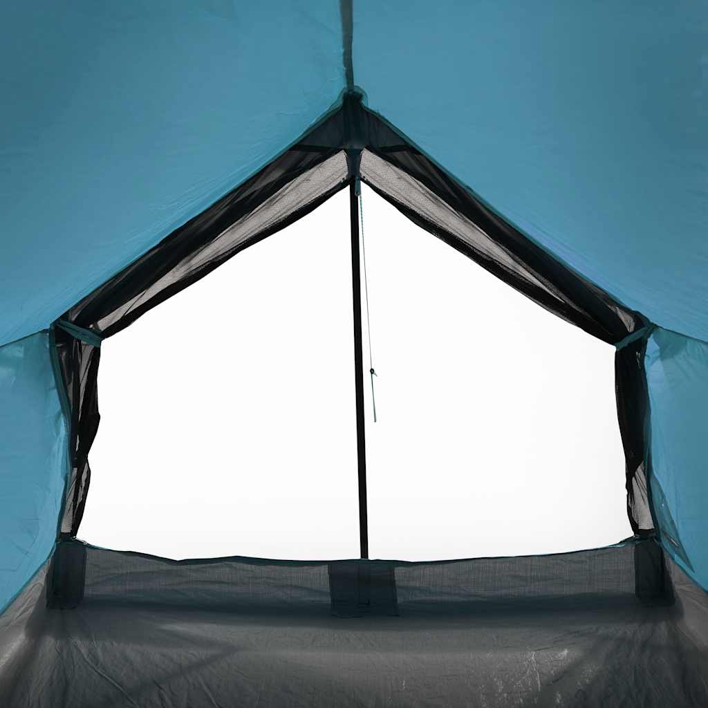 Tenda da Campeggio per 2 Persone Blu Impermeabile