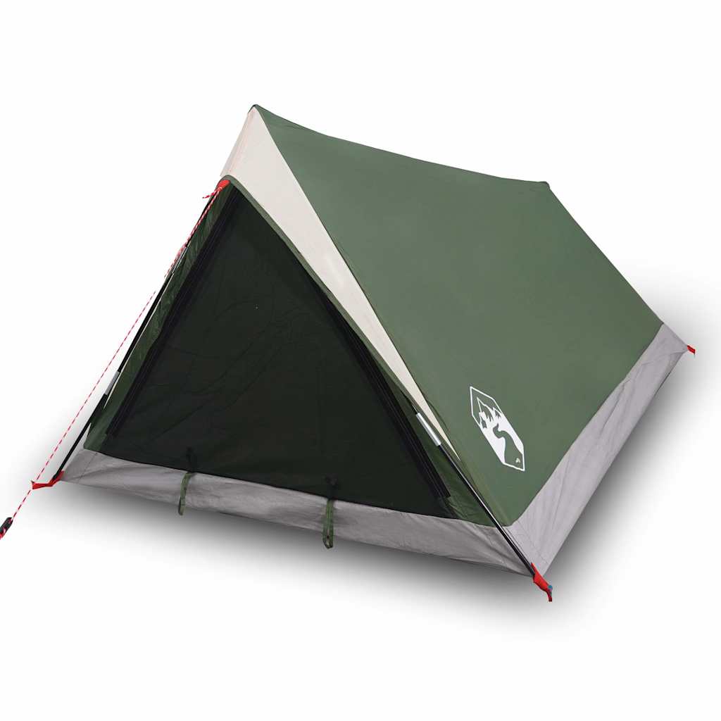Tenda da Campeggio per 2 Persone Verde Impermeabile