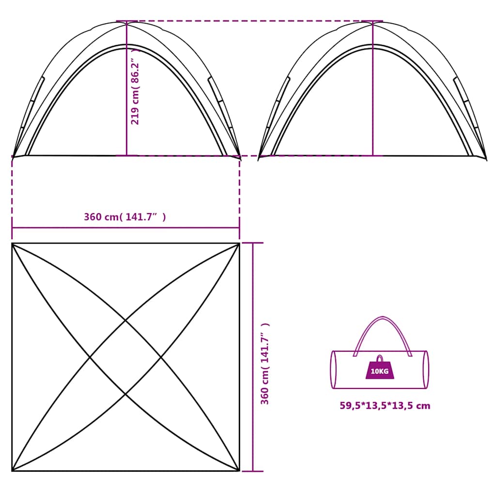 Tenda per Feste Bianca Impermeabile