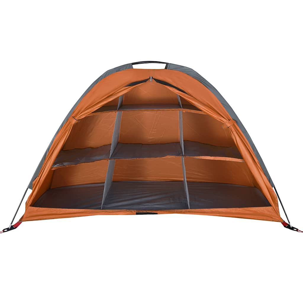 Tenda Portaoggetti 9 Scomparti Grigio e Arancione Impermeabile
