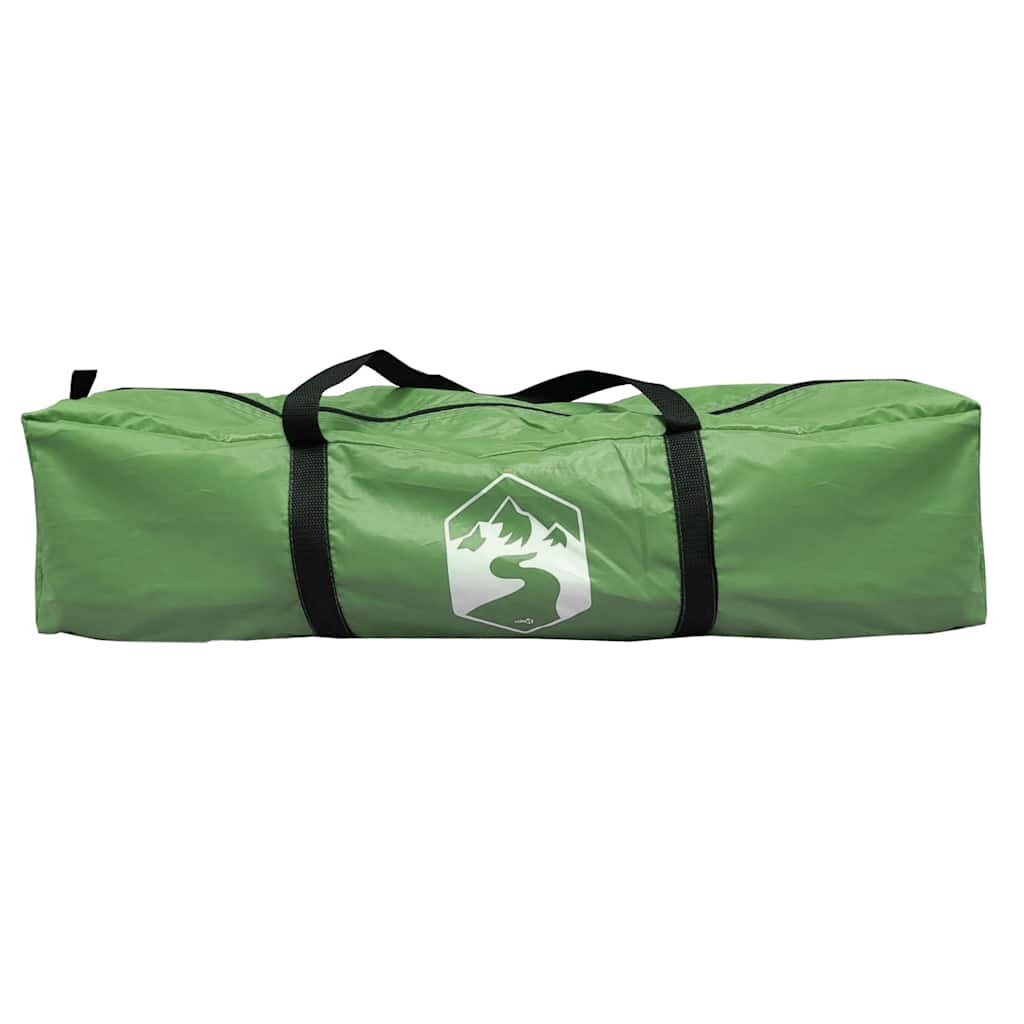 Tenda da Campeggio Tipi per 4 Persone Verde Impermeabile