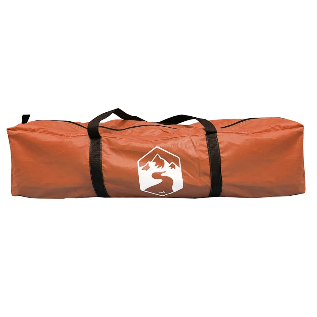 Tenda da Campeggio Tipi 4 Persone Arancione Impermeabile