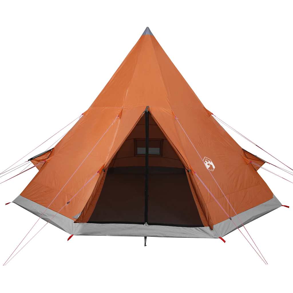 Tenda da Campeggio Tipi 4 Persone Arancione Impermeabile