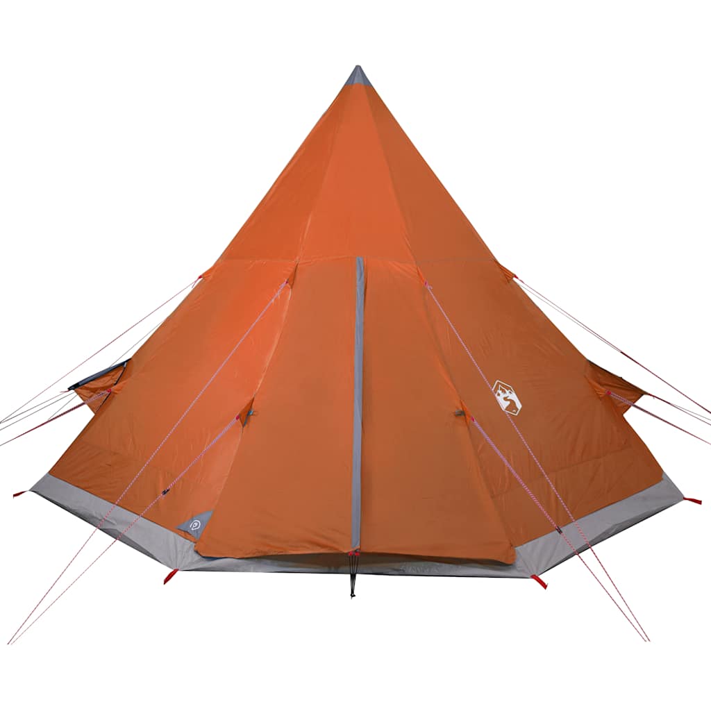 Tenda da Campeggio Tipi 4 Persone Arancione Impermeabile