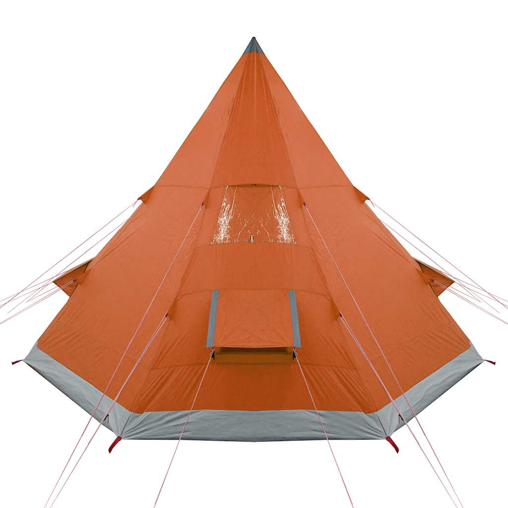 Tenda da Campeggio Tipi 4 Persone Arancione Impermeabile
