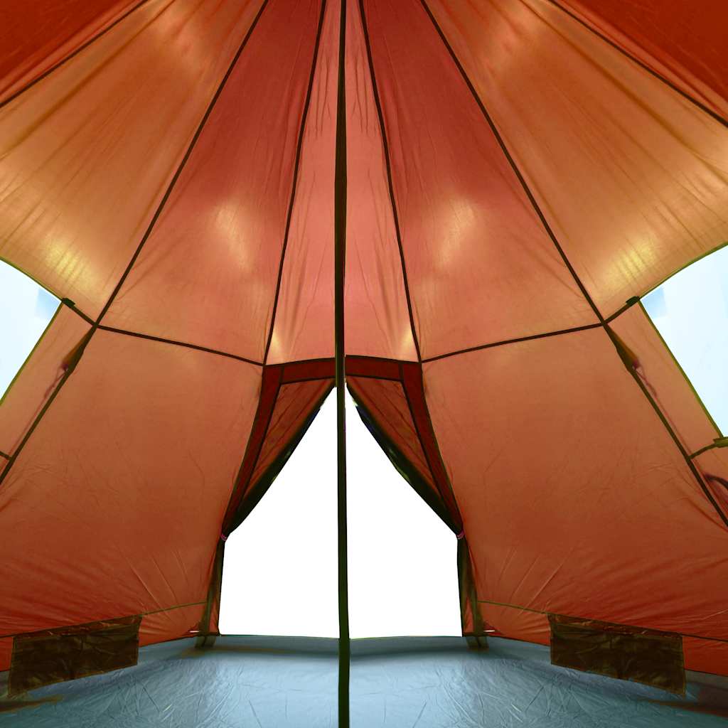 Tenda da Campeggio Tipi 4 Persone Arancione Impermeabile