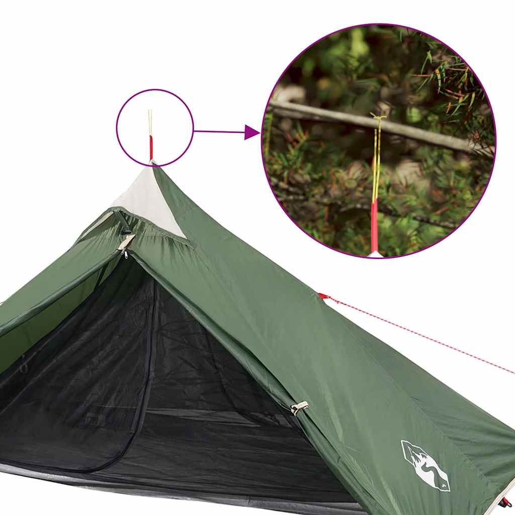 Tenda sospesa Tipi per 1 Person1 Verde Impermeabile