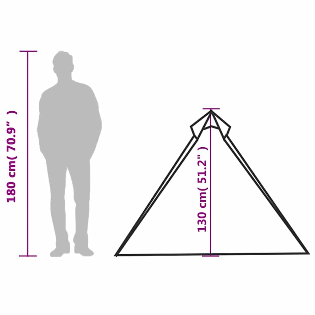 Tenda sospesa Tipi per 1 Persona Blu Impermeabile