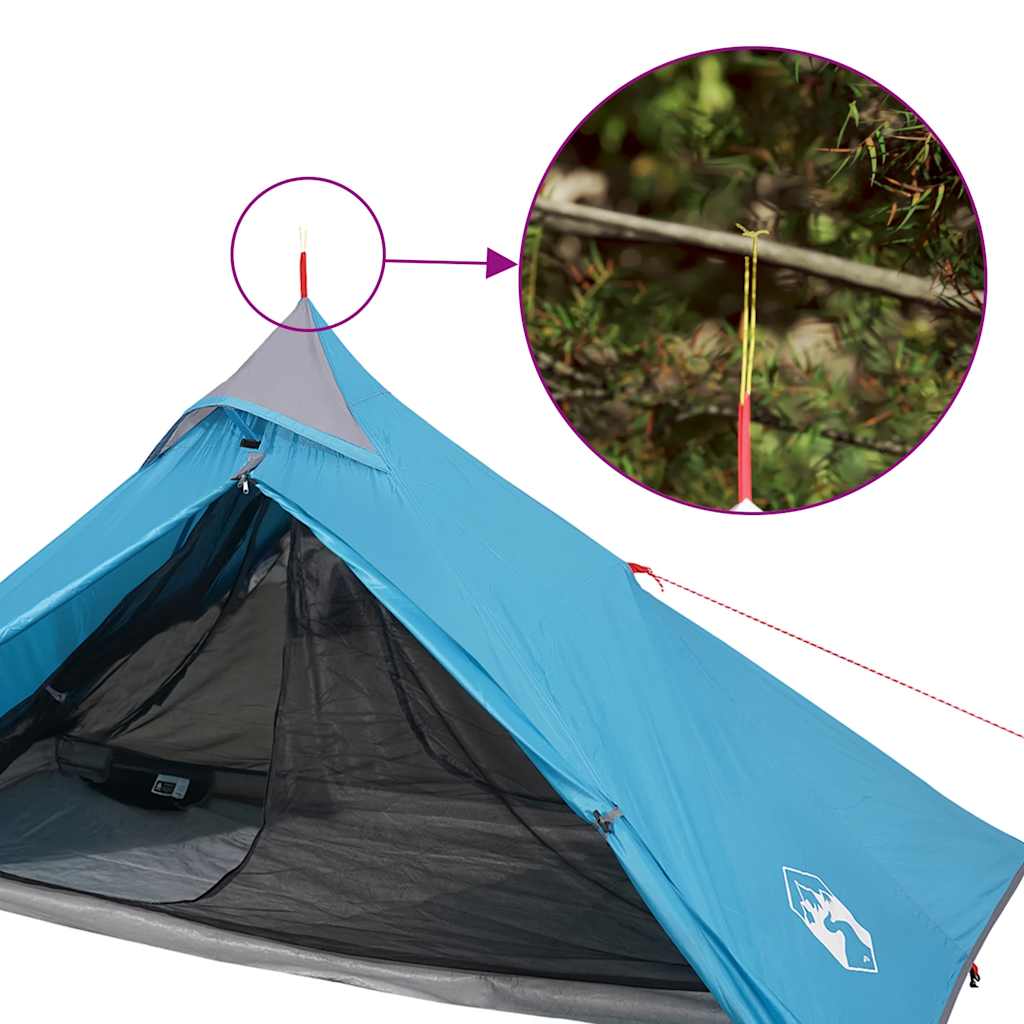 Tenda sospesa Tipi per 1 Persona Blu Impermeabile