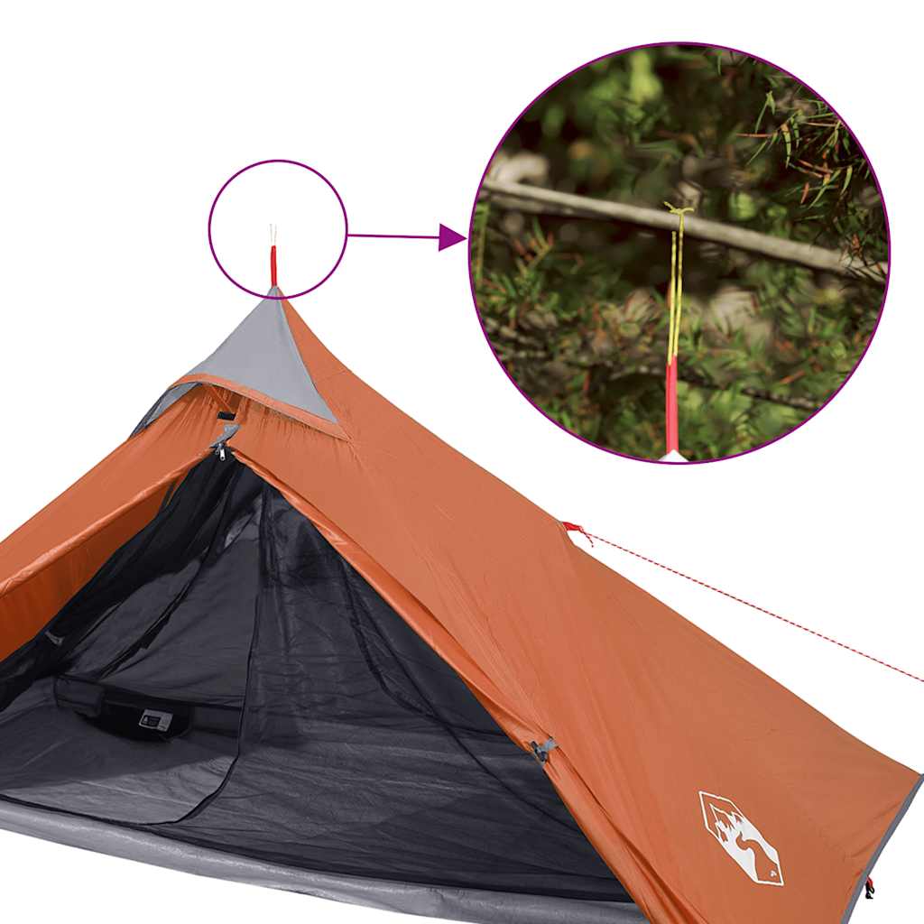 Tenda sospesa Tipi 1 Persona Arancione Impermeabile