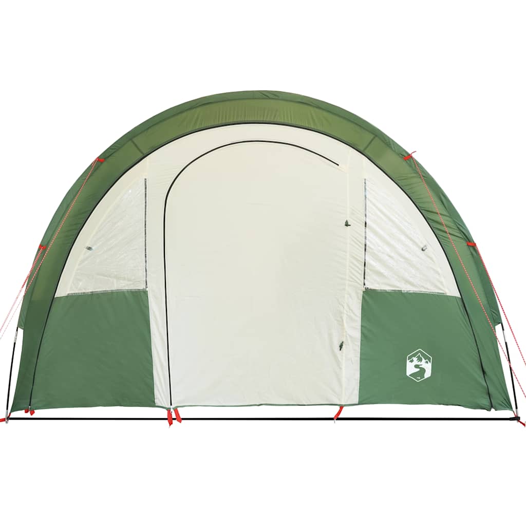 Tenda da Campeggio a Tunnel per 4 Persone Verde Impermeabile