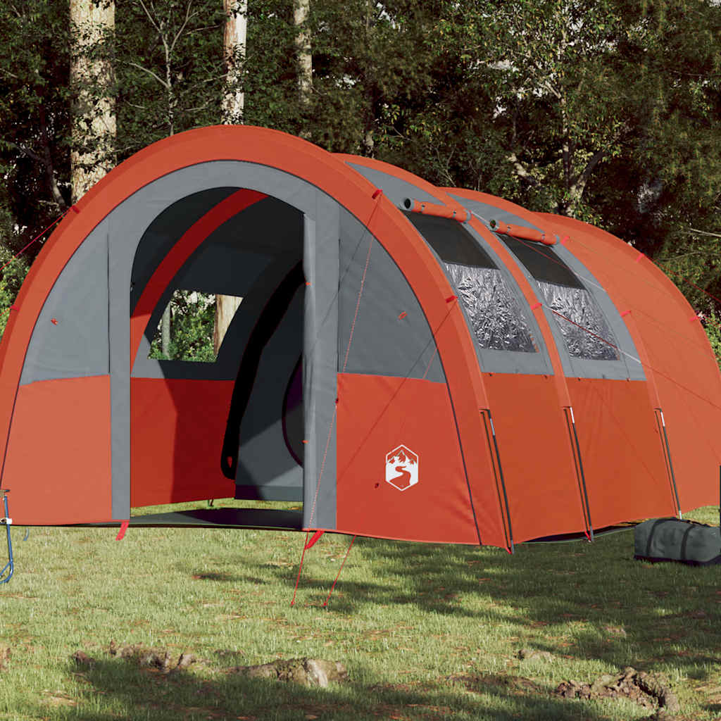 Tenda da Campeggio a Tunnel per 4 Persone Arancione