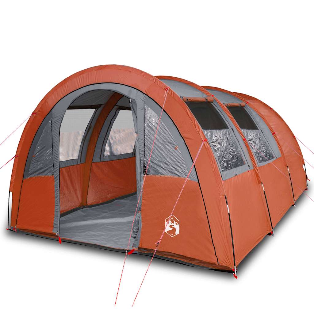 Tenda da Campeggio a Tunnel per 4 Persone Arancione