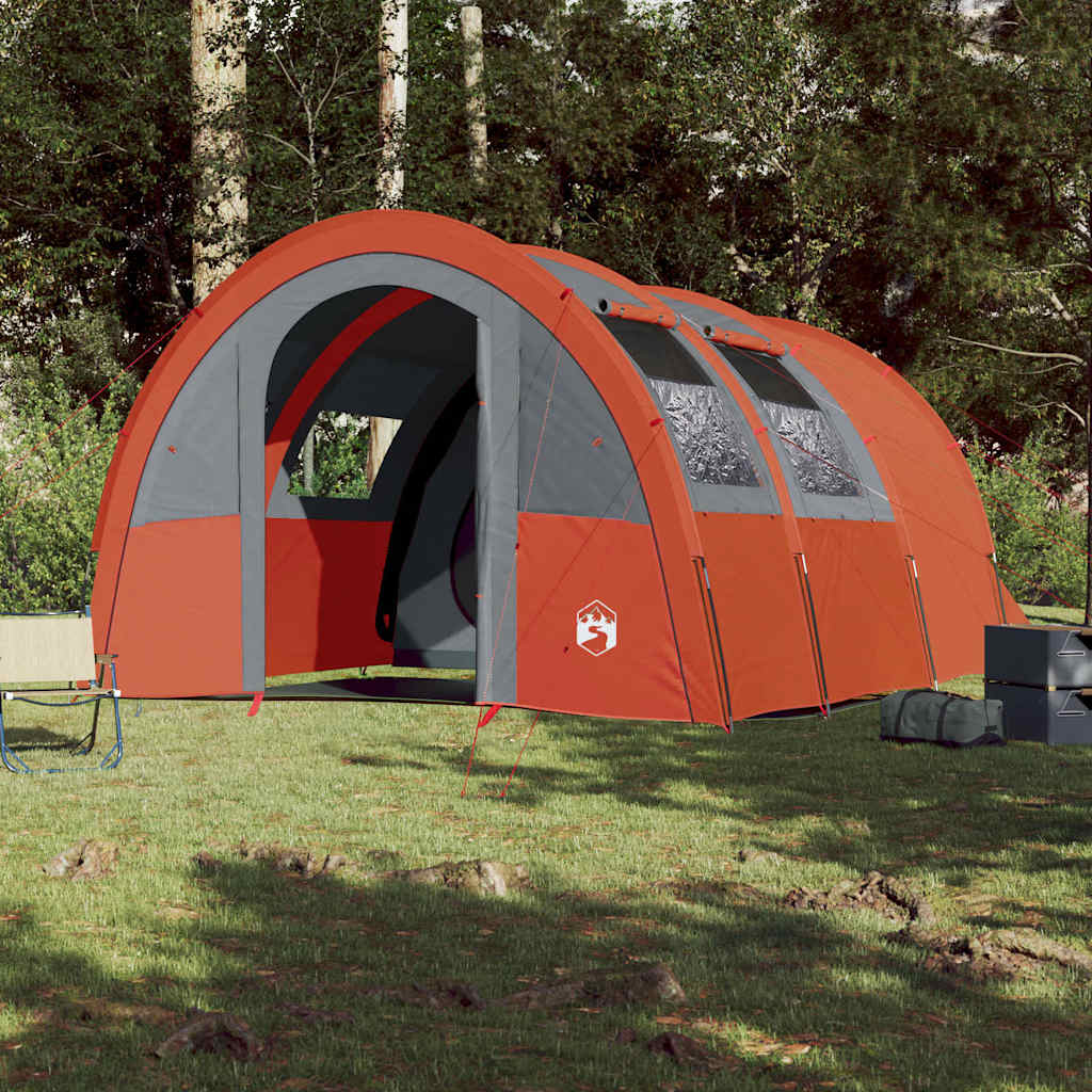 Tenda da Campeggio a Tunnel per 4 Persone Arancione