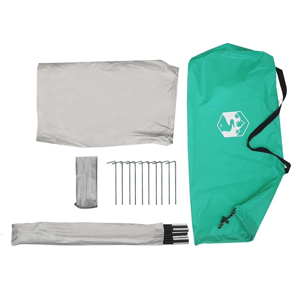Tenda da Spiaggia Verde Mare 268x223x125 cm in Poliestere 185T