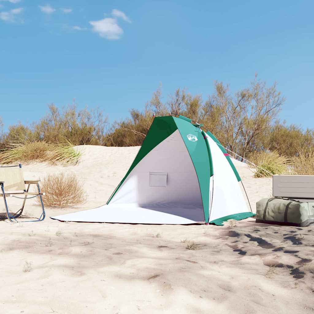 Tenda da Spiaggia Verde Mare 268x223x125 cm in Poliestere 185T
