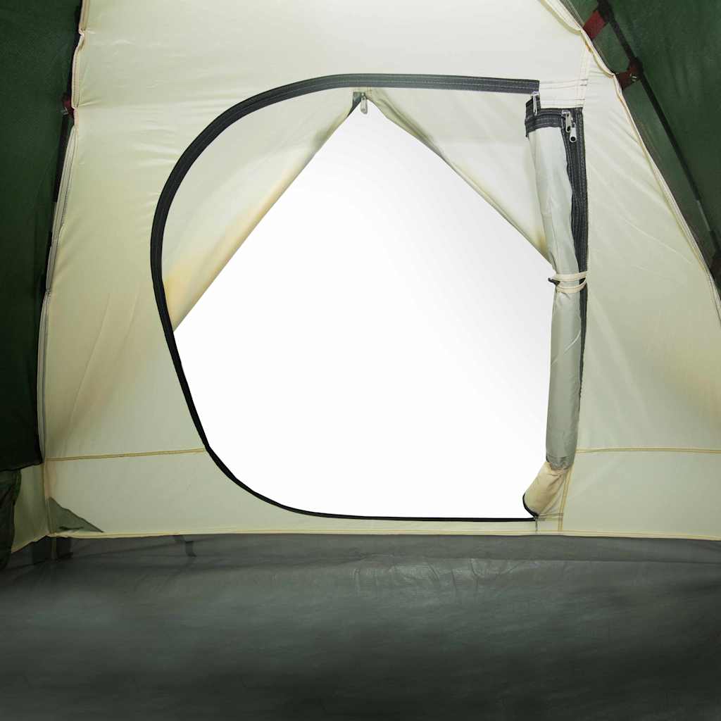Tenda da Campeggio a Cupola per 3 Persone Verde Impermeabile