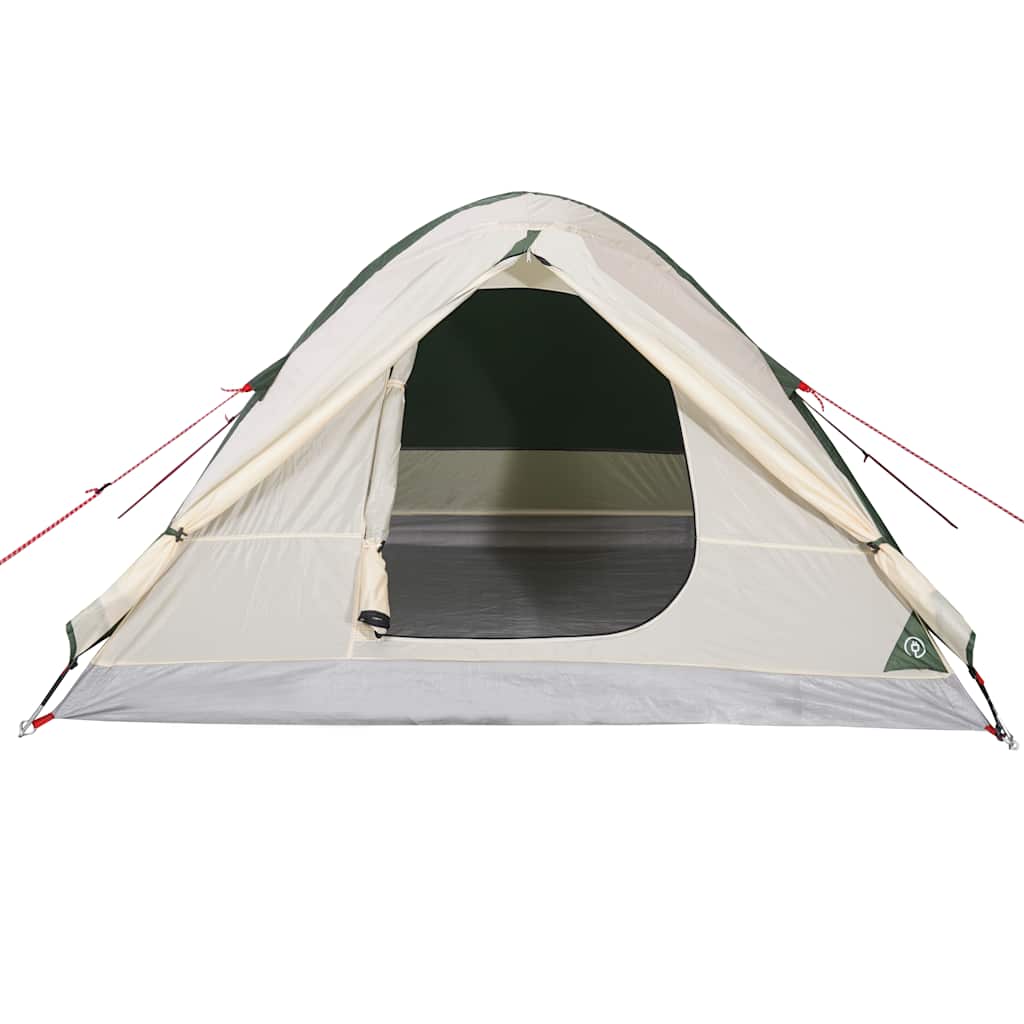 Tenda da Campeggio a Cupola per 3 Persone Verde Impermeabile