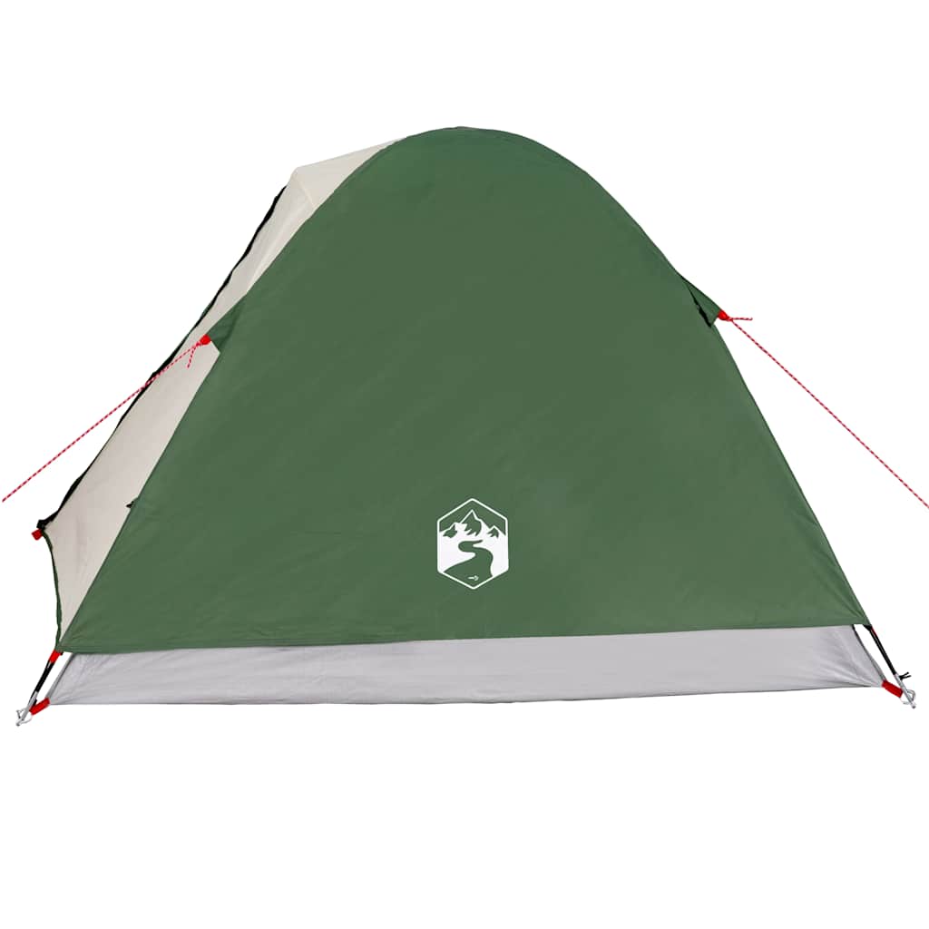 Tenda da Campeggio a Cupola per 3 Persone Verde Impermeabile
