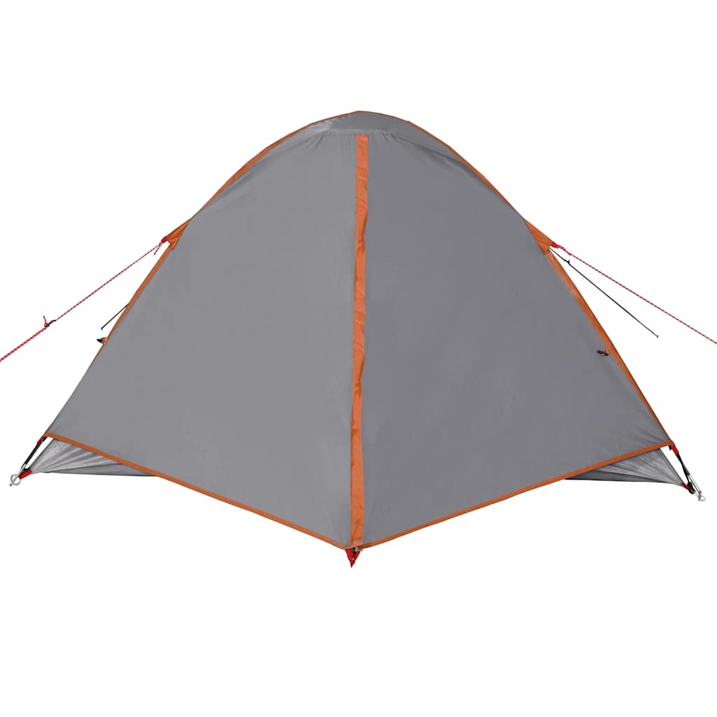 Tenda da Campeggio a Cupola 3 Persone Arancione Impermeabile