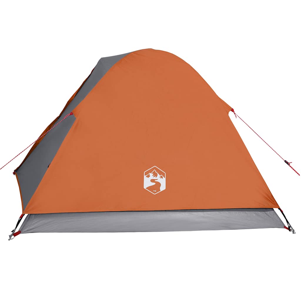 Tenda da Campeggio a Cupola 3 Persone Arancione Impermeabile