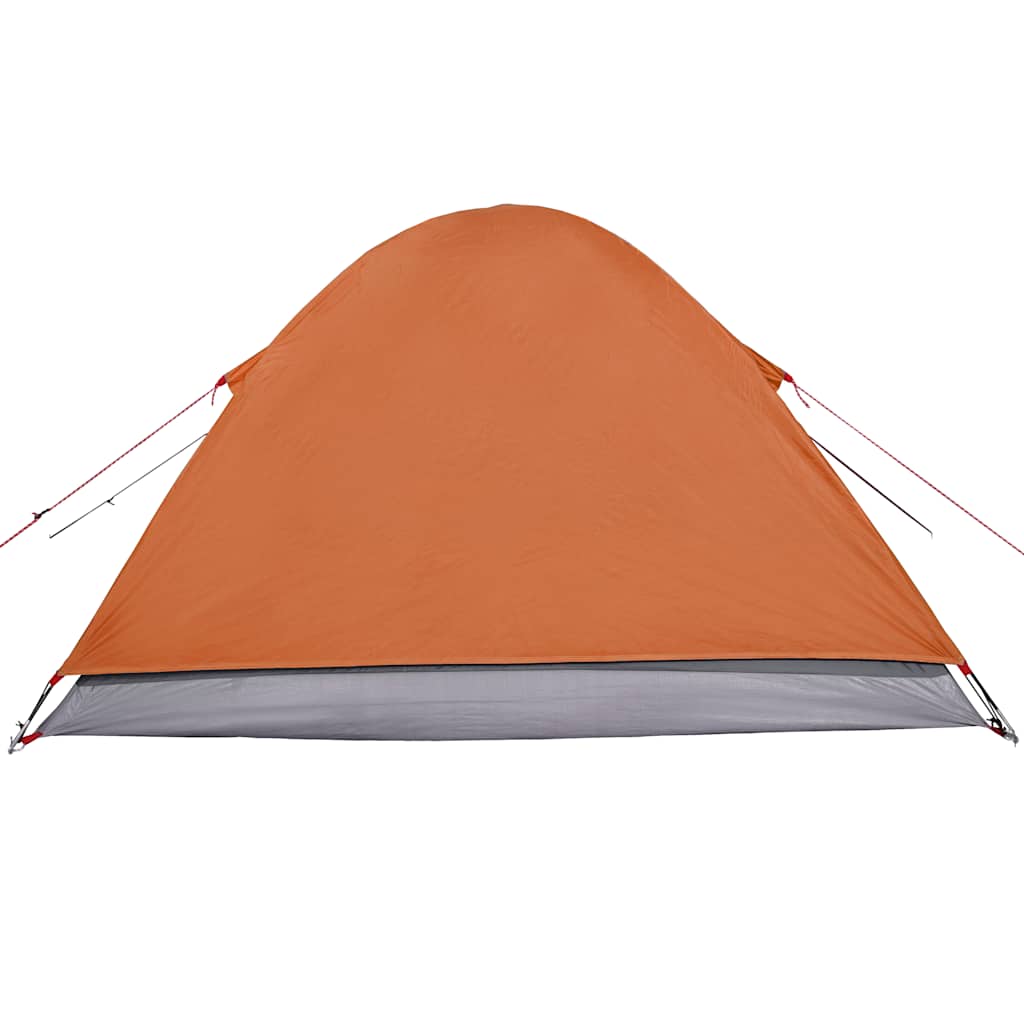 Tenda da Campeggio a Cupola 3 Persone Arancione Impermeabile