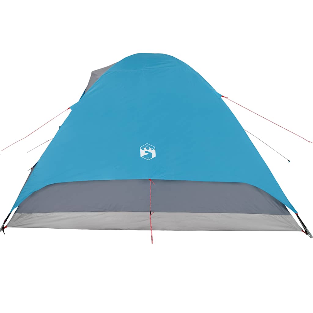 Tenda da Campeggio a Cupola per 6 Persone Blu Impermeabile