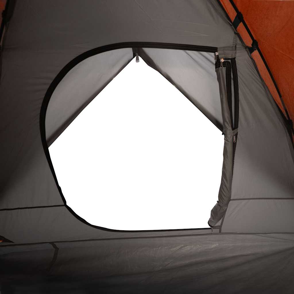 Tenda da Campeggio a Cupola 6 Persone Arancione Impermeabile