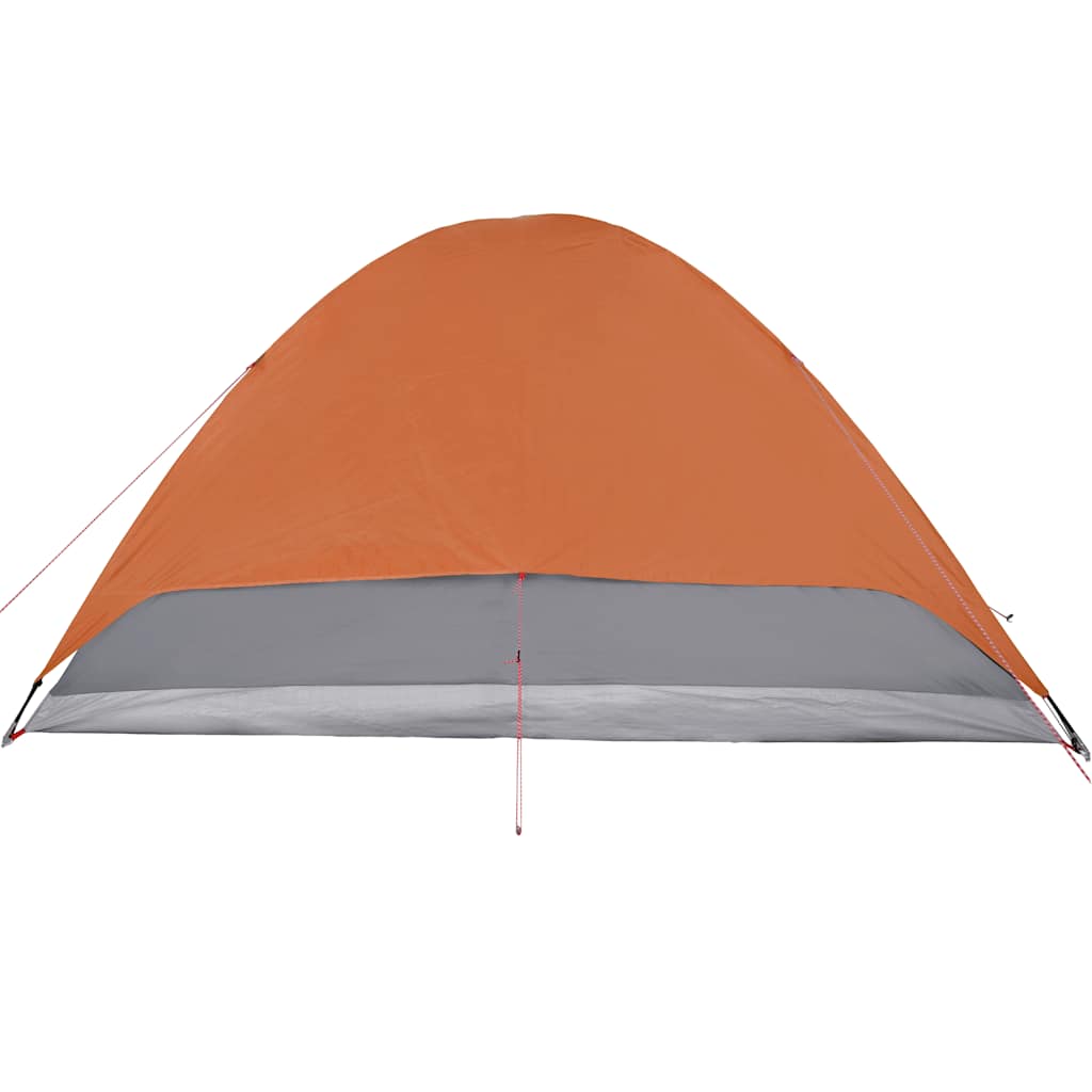 Tenda da Campeggio a Cupola 6 Persone Arancione Impermeabile