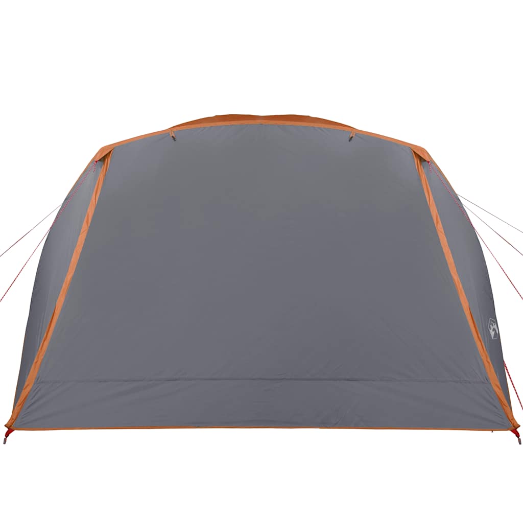 Tenda da Campeggio con Portico 4 Persone Arancione Impermeabile