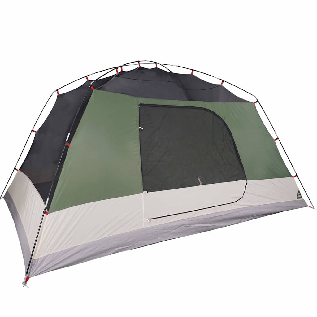 Tenda da Campeggio a Cupola per 6 Persone Verde Impermeabile
