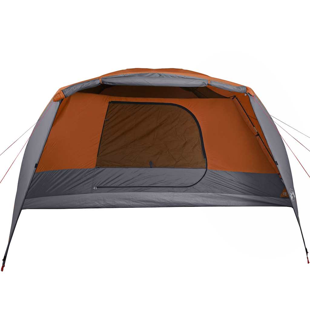 Tenda da Famiglia con Portico per 6 Persone Arancione