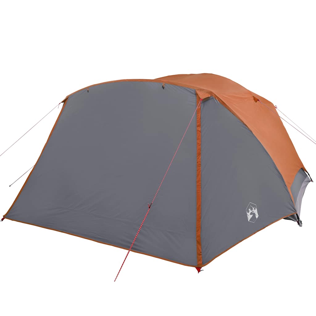 Tenda da Famiglia con Portico per 6 Persone Arancione