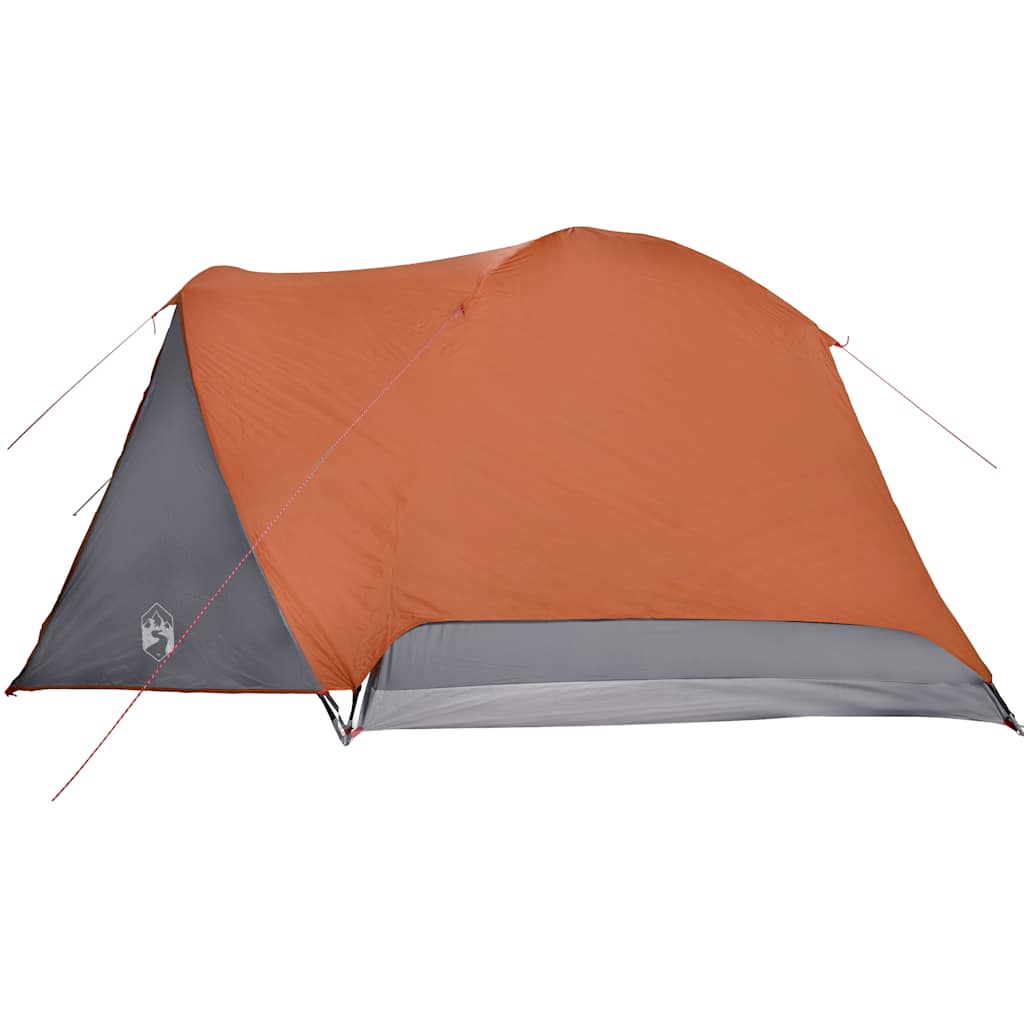 Tenda da Famiglia con Portico per 6 Persone Arancione