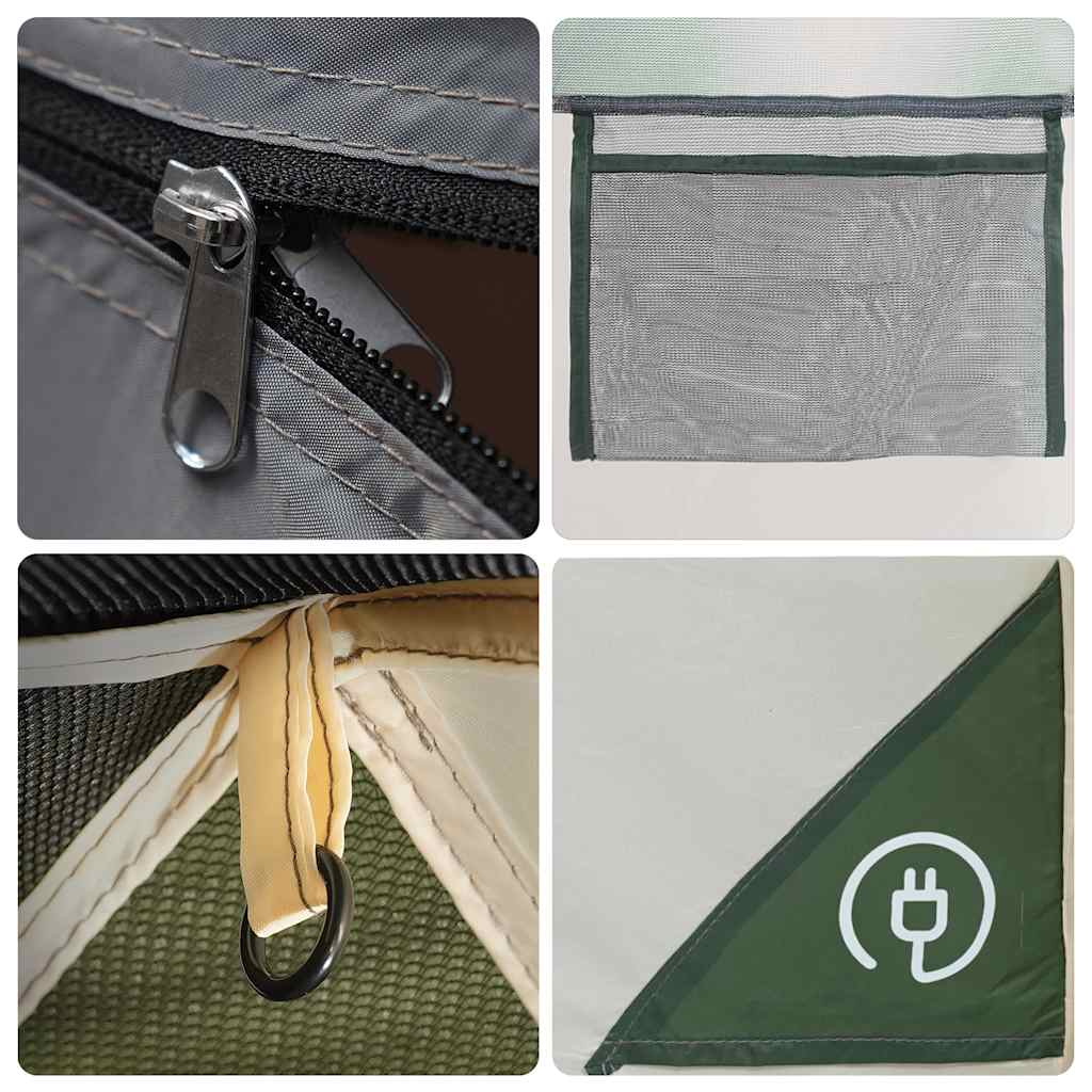 Tenda da Campeggio Crossvent per 8 Persone Verde Impermeabile