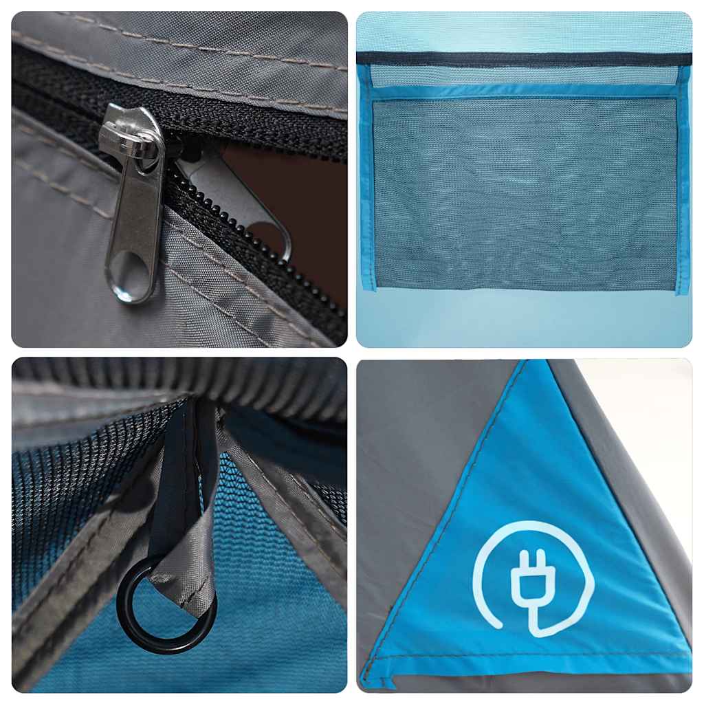Tenda da Campeggio Crossvent per 8 Persone Blu Impermeabile