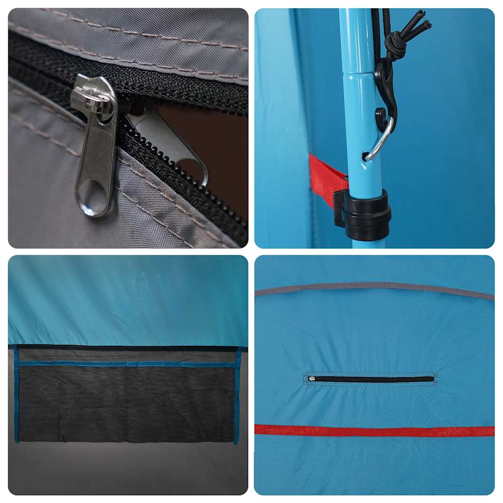 Tenda per Toilette Blu Impermeabile