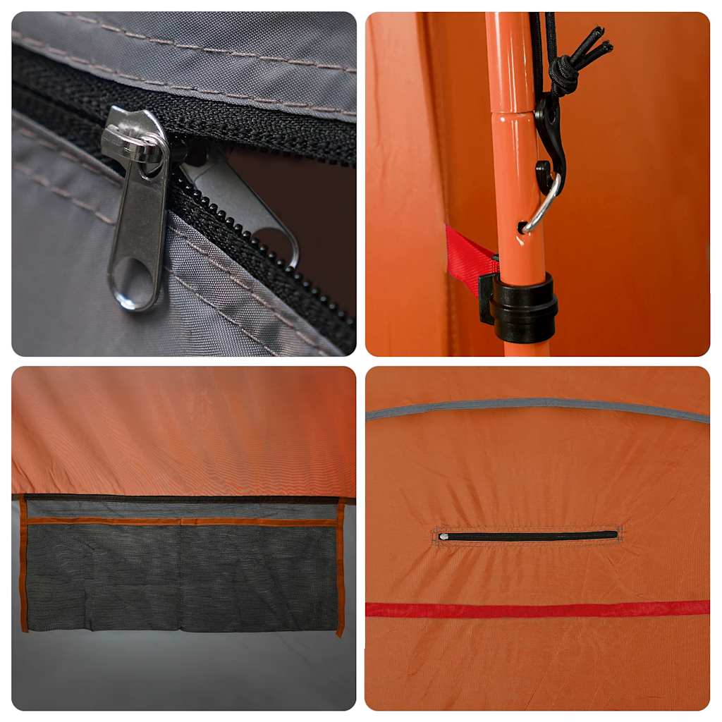 Tenda per Toilette Arancione Impermeabile