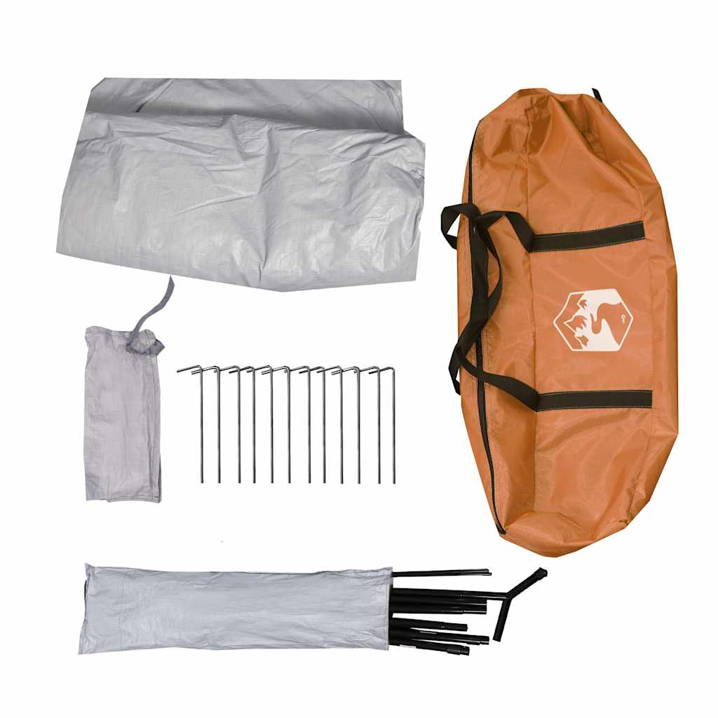 Tenda da Campeggio Tipi 7 Persone Arancione Impermeabile